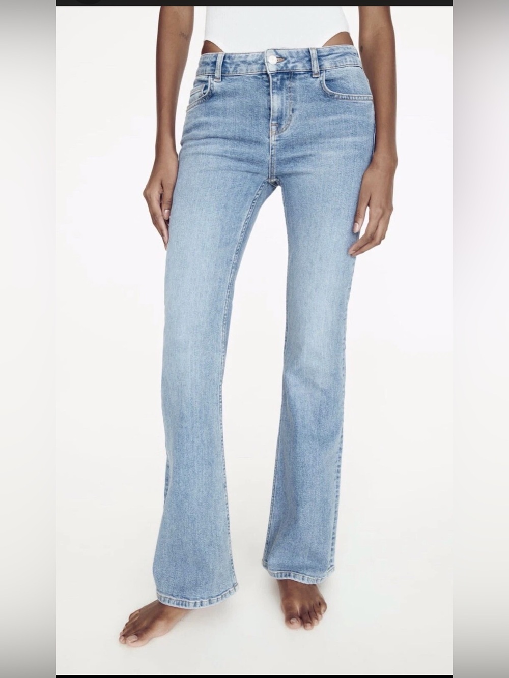 ZARA light  Wash Bootcut Jeans - Classic Denim